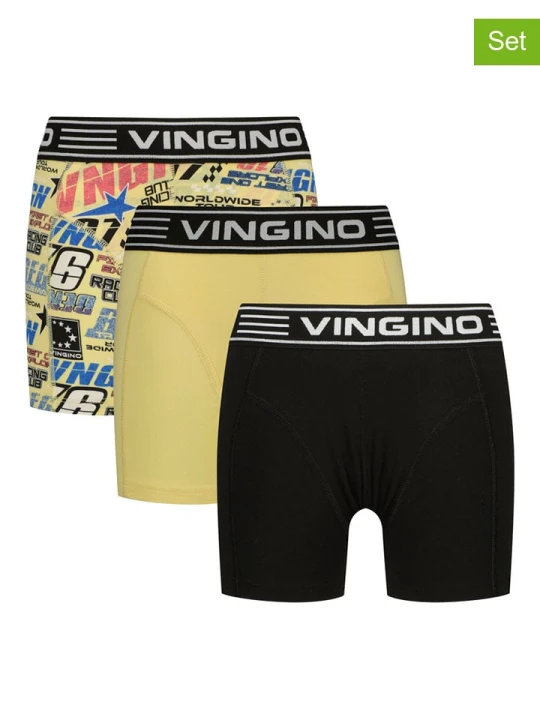 Zdjęcie produktu Vingino Bokserki (3 pary) ze wzorem rozmiar: 122/128