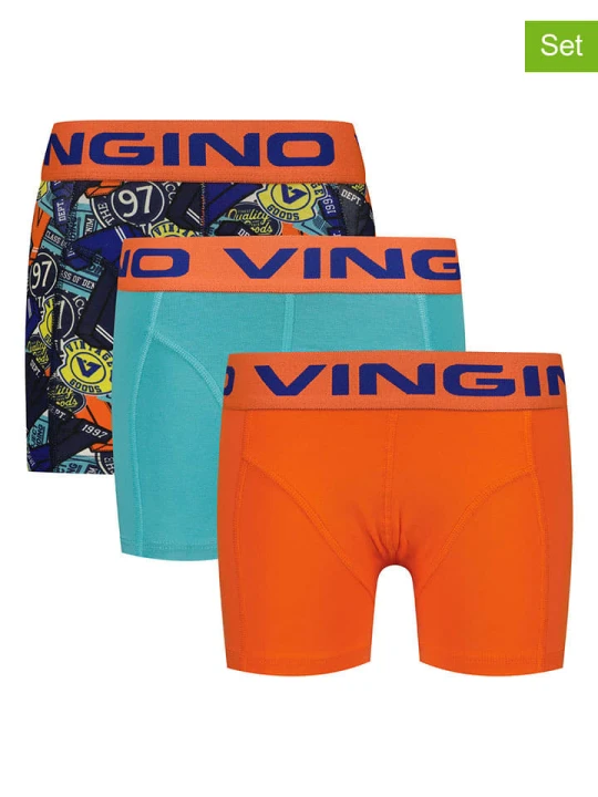 Zdjęcie produktu Vingino Bokserki (3 pary) ze wzorem rozmiar: 170/176