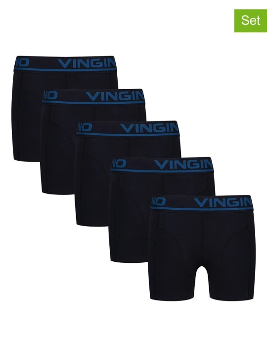 Zdjęcie produktu Vingino Bokserki (5 par) w kolorze granatowym rozmiar: 134 / 140