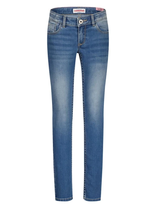 Zdjęcie produktu Vingino Dżinsy "Alice" - Skinny fit - w kolorze niebieskim rozmiar: 140