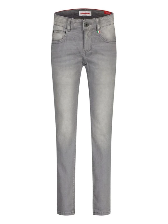 Zdjęcie produktu Vingino Dżinsy "Aron" - Skinny fit - w kolorze szarym rozmiar: 152