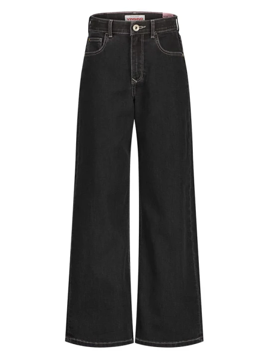 Zdjęcie produktu Vingino Dżinsy "Cosima" - Wide leg - w kolorze czarnym rozmiar: 158