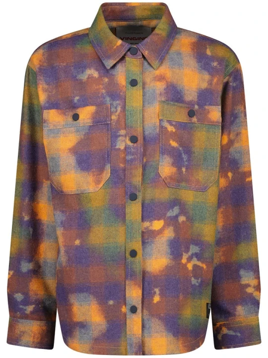 Zdjęcie produktu Vingino Koszula w kolorze oliwkowo-fioletowo-pomarańczowym rozmiar: 176
