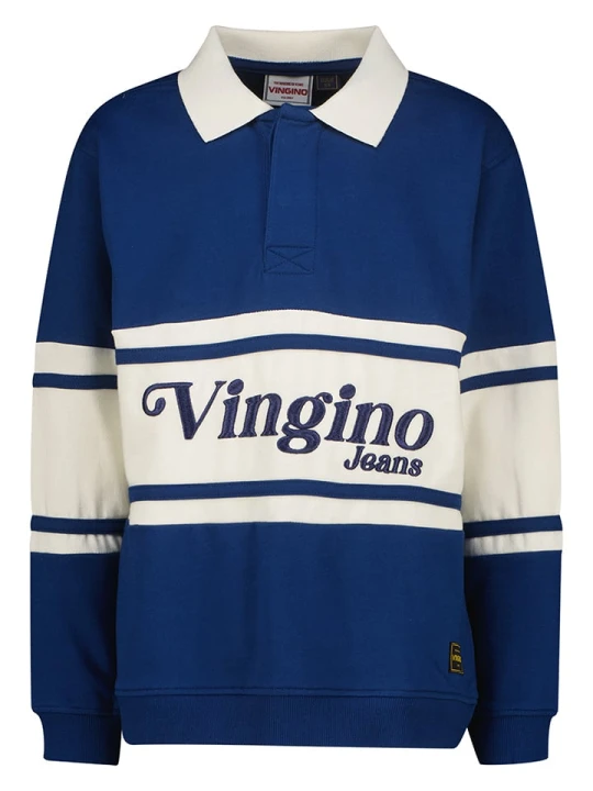 Zdjęcie produktu Vingino Koszulka polo w kolorze granatowo-białym rozmiar: 164