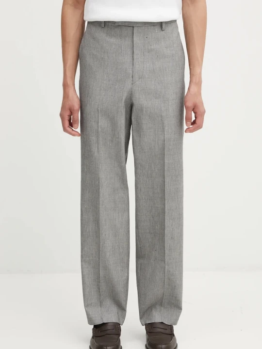 Zdjęcie produktu Visvim spodnie z dodatkiem wełny WIDE SLACKS SANTOME czarny