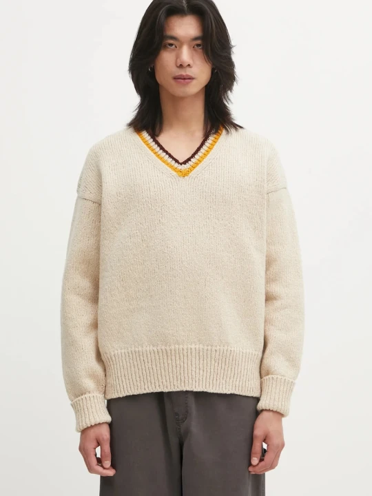 Zdjęcie produktu Visvim sweter wełniany COLLEGE V-NECK