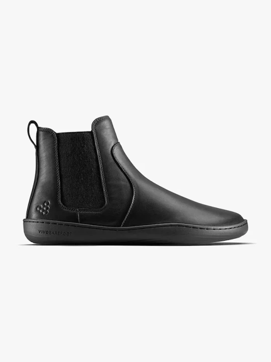 Zdjęcie produktu Vivobarefoot sztyblety damskie skórzane SENSUS CHELSEA czarny