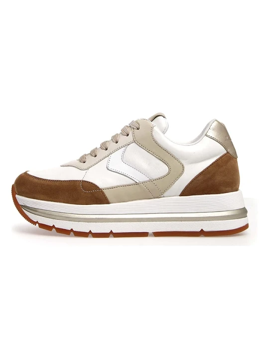 Zdjęcie produktu Voile Blanche Sneakersy w kolorze biało-beżowo-brązowym rozmiar: 40