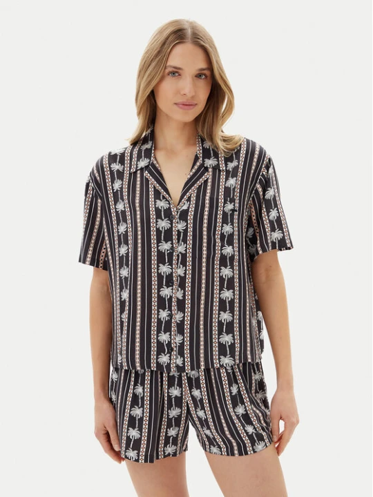Zdjęcie produktu Volcom Koszula Sun Stunner B0412500 Czarny Boxy Fit