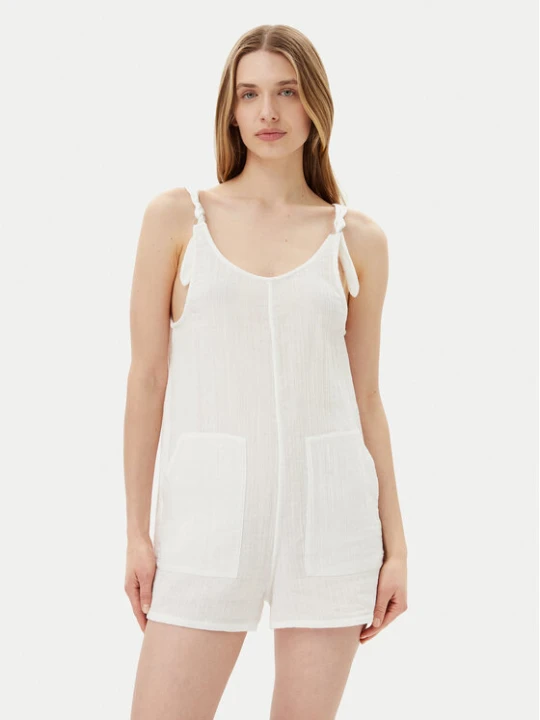 Zdjęcie produktu Volcom Ogrodniczki Lil Tie B2812501 Biały Relaxed Fit