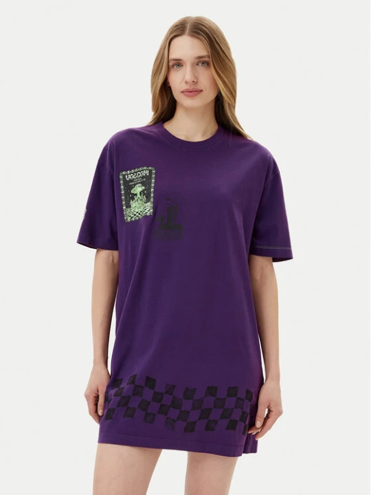 Zdjęcie produktu Volcom Sukienka codzienna Filip Rygalski B1312516 Fioletowy Loose Fit