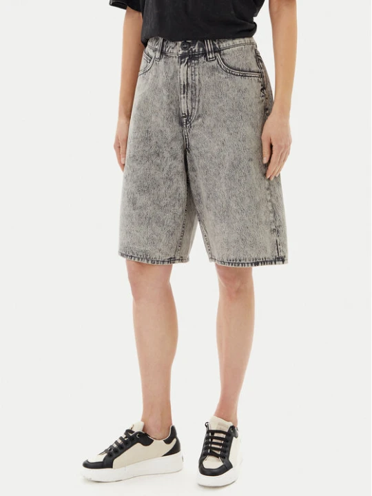 Zdjęcie produktu Volcom Szorty jeansowe Beeggy B2012504 Szary jasny Baggy Fit