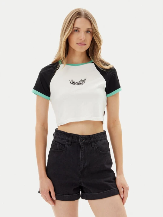 Zdjęcie produktu Volcom T-Shirt Alix 2 B3512506 Biały Slim Fit
