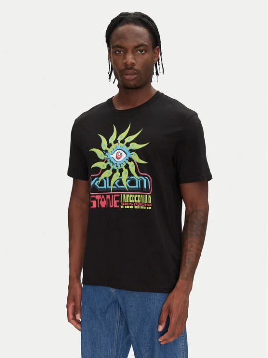 Zdjęcie produktu Volcom T-Shirt Realityfab A3512555 Czarny Loose Fit