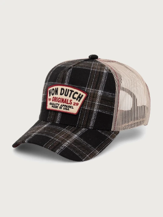 Zdjęcie produktu Von Dutch czapka z daszkiem trucker z bawełną brązowy