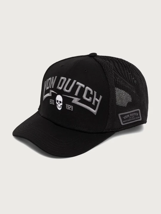 Zdjęcie produktu Von Dutch czapka z daszkiem trucker z bawełną czarny