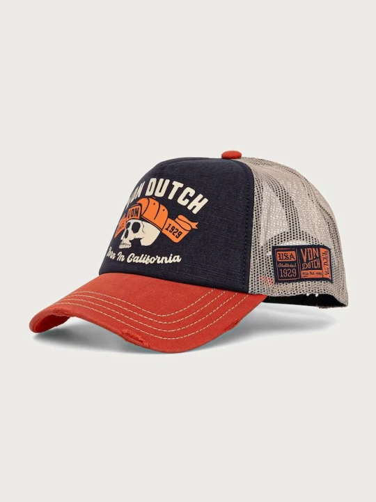 Zdjęcie produktu Von Dutch czapka z daszkiem z bawełną granatowy