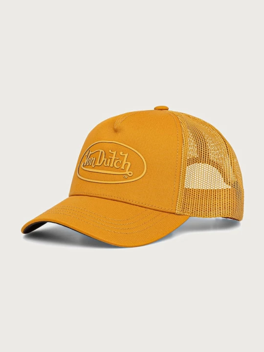 Zdjęcie produktu Von Dutch czapka z daszkiem z bawełną żółty