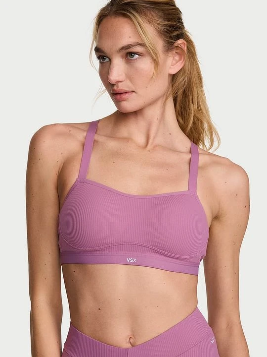 Zdjęcie produktu VSX Biustonosz sportowy VSX Angel Elevate Rib Victoria's Secret Fioletowy