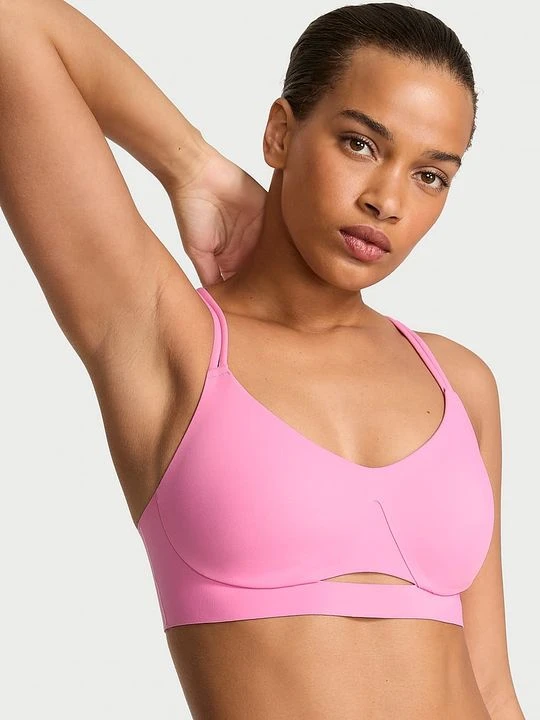 Zdjęcie produktu VSX Biustonosz sportowy z lekkim wsparciem Elevate Strappy VSX Victoria's Secret Różowy
