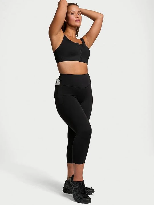 Zdjęcie produktu VSX Legginsy VSX Elevate Capri Victoria's Secret Czarny