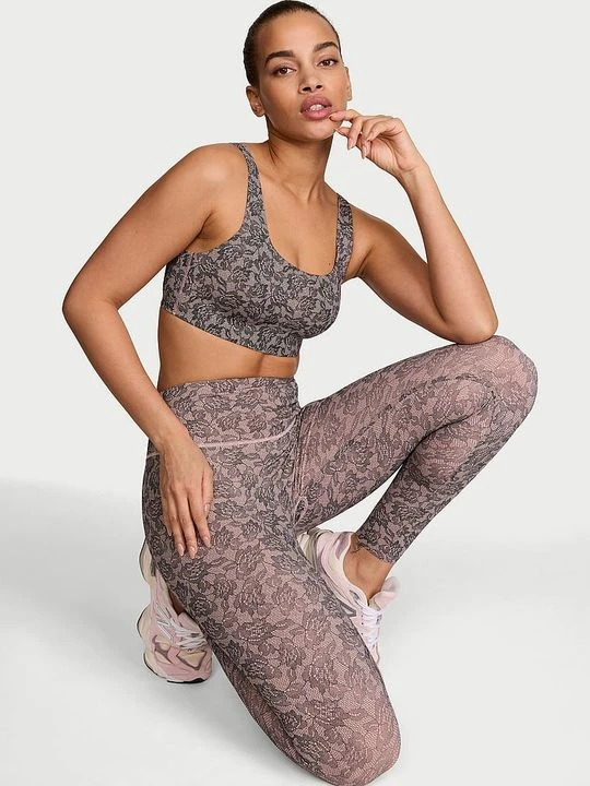 Zdjęcie produktu VSX Legginsy z niską kompresją VS Elevate Victoria's Secret Motyw zwierzęcy