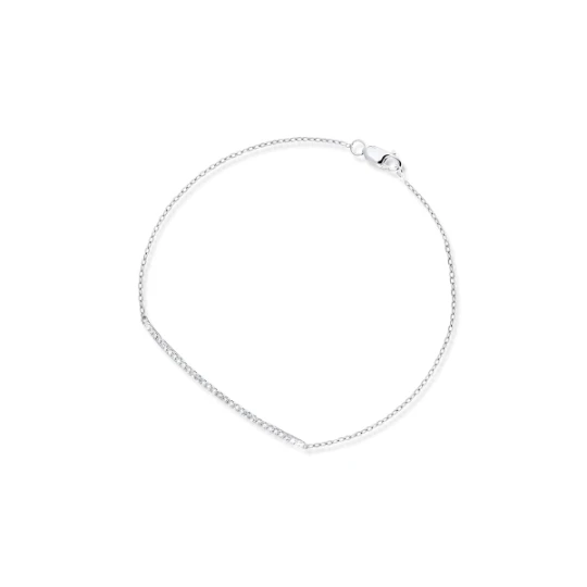 Zdjęcie produktu W.KRUK Bransoleta białe złoto z diamentami