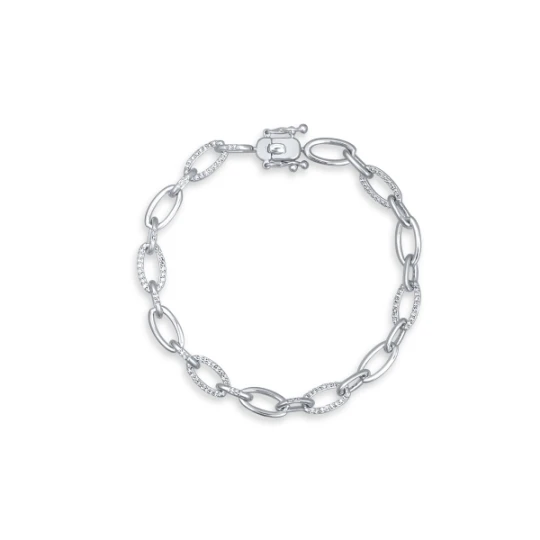 Zdjęcie produktu W.KRUK Bransoleta białe złoto z diamentami