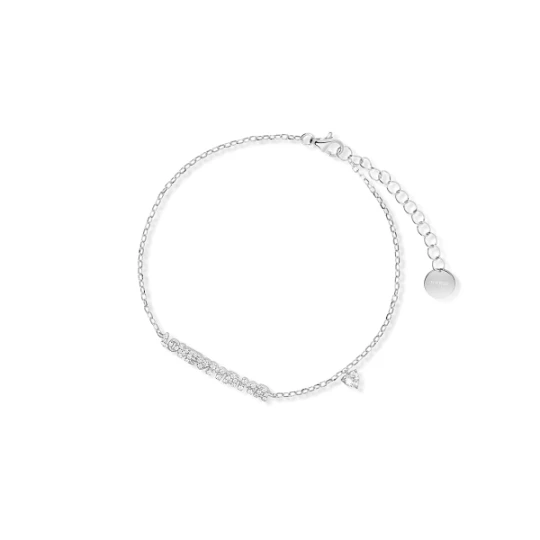 Zdjęcie produktu W.KRUK Bransoleta srebrna z cyrkoniami Love Mama