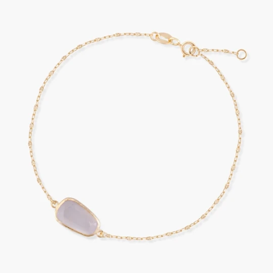 Zdjęcie produktu W.KRUK Bransoletka złota z chalcedonem Saint Tropez