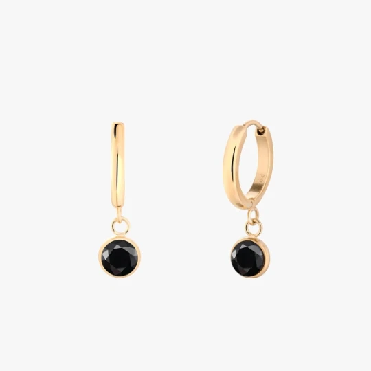 Zdjęcie produktu W.KRUK Kolczyki Black Orbit Picky Pica Vesper