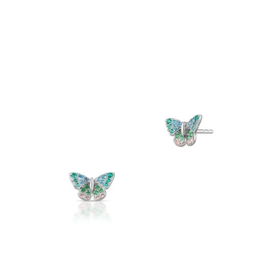 Zdjęcie produktu W.KRUK Kolczyki srebrne Preludium Butterfly