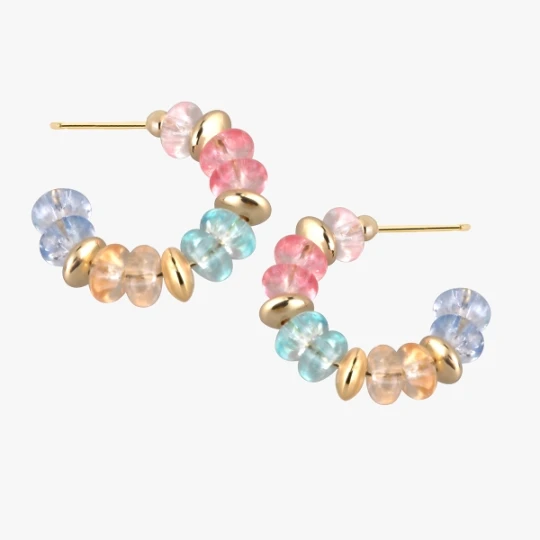 Zdjęcie produktu W.KRUK Kolczyki Sunny Beads Lush PICKY PICA