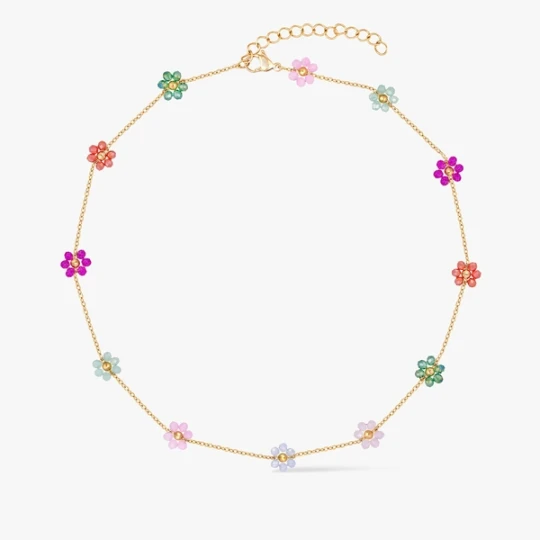 Zdjęcie produktu W.KRUK Naszyjnik Flower Mood Lush PICKY PICA