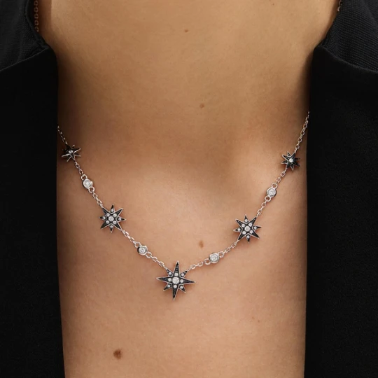 Zdjęcie produktu W.KRUK Naszyjnik srebrny Royal Star