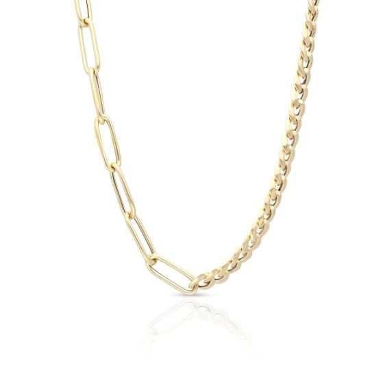 Zdjęcie produktu W.KRUK Naszyjnik złoty paper clip