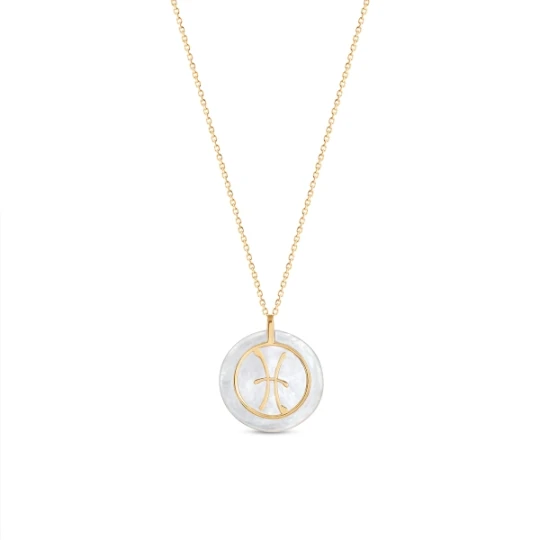 Zdjęcie produktu W.KRUK Naszyjnik złoty zodiak Ryby
