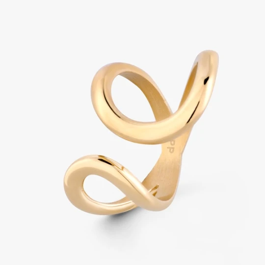 Zdjęcie produktu W.KRUK Pierścionek Gold Wave Lush PICKY PICA