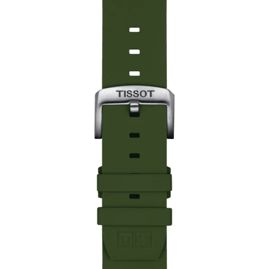 Zdjęcie produktu W.KRUK Silikonowy pasek khaki Tissot 22 mm
