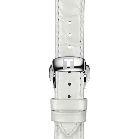 Zdjęcie produktu W.KRUK Tissot biały pasek skórzany 16 mm