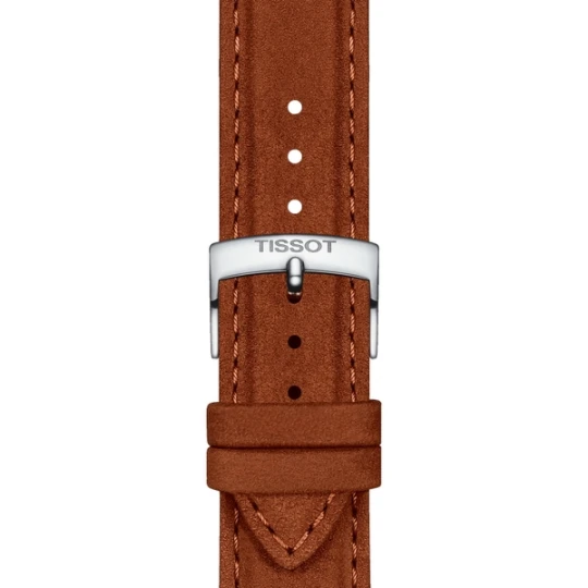 Zdjęcie produktu W.KRUK Tissot brązowy pasek skórzany 21 mm