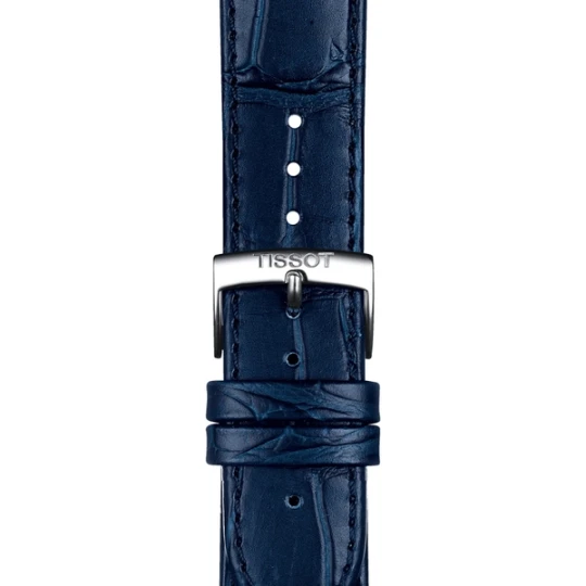 Zdjęcie produktu W.KRUK Tissot niebieski pasek skórzany 20 mm