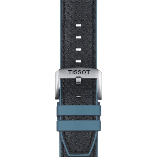 Zdjęcie produktu W.KRUK Tissot niebieski pasek wykonany ze skóry i gumy 22 mm