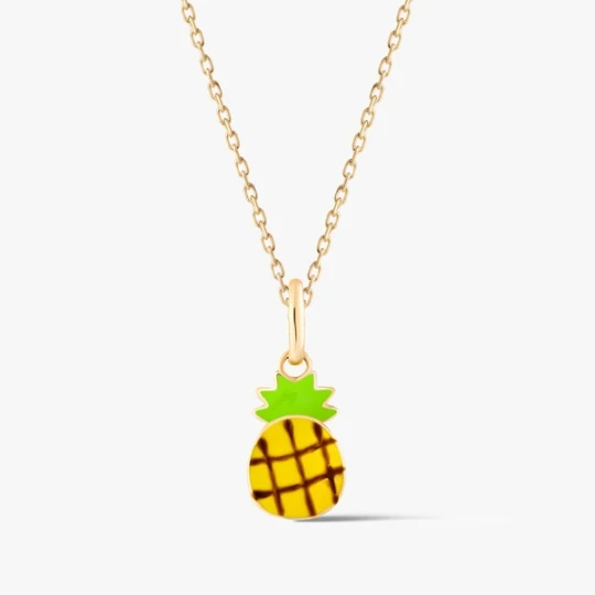 Zdjęcie produktu W.KRUK Wisiorek złoty ananas