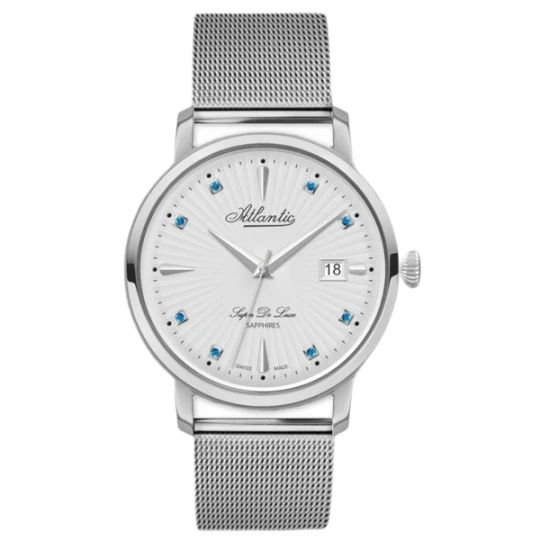 Zdjęcie produktu W.KRUK ZEGAREK ATLANTIC SUPER DE LUXE BLUE SAPPHIRE EDITION