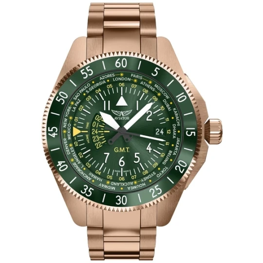 Zdjęcie produktu W.KRUK ZEGAREK AVIATOR AIRACOBRA GMT