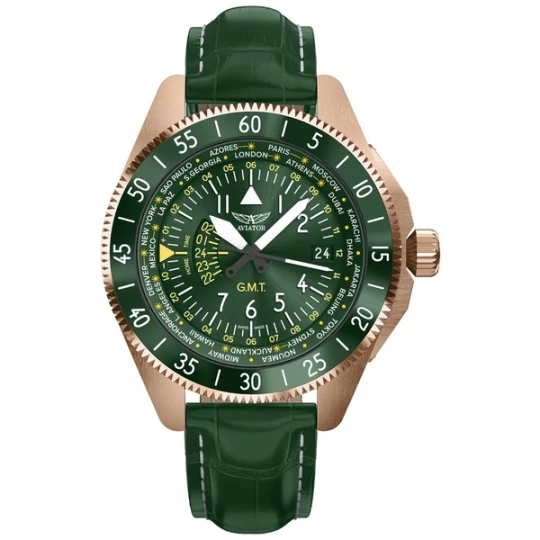 Zdjęcie produktu W.KRUK ZEGAREK AVIATOR AIRACOBRA GMT