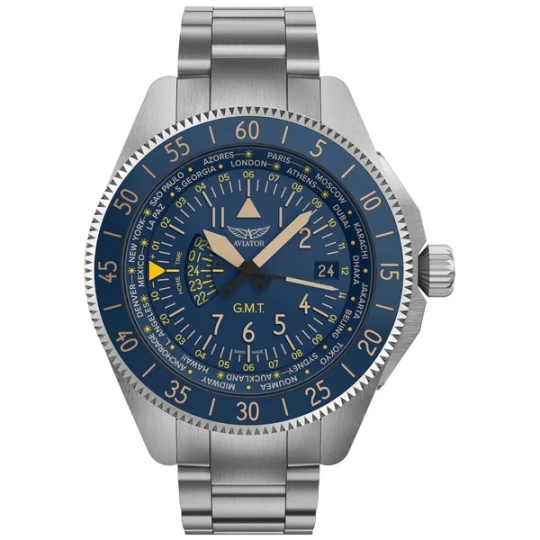 Zdjęcie produktu W.KRUK ZEGAREK AVIATOR AIRACOBRA GMT