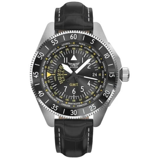 Zdjęcie produktu W.KRUK ZEGAREK AVIATOR AIRACOBRA GMT