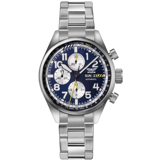 Zdjęcie produktu W.KRUK ZEGAREK AVIATOR AIRACOBRA P45 AUTOMATIC CHRONOGRAPH